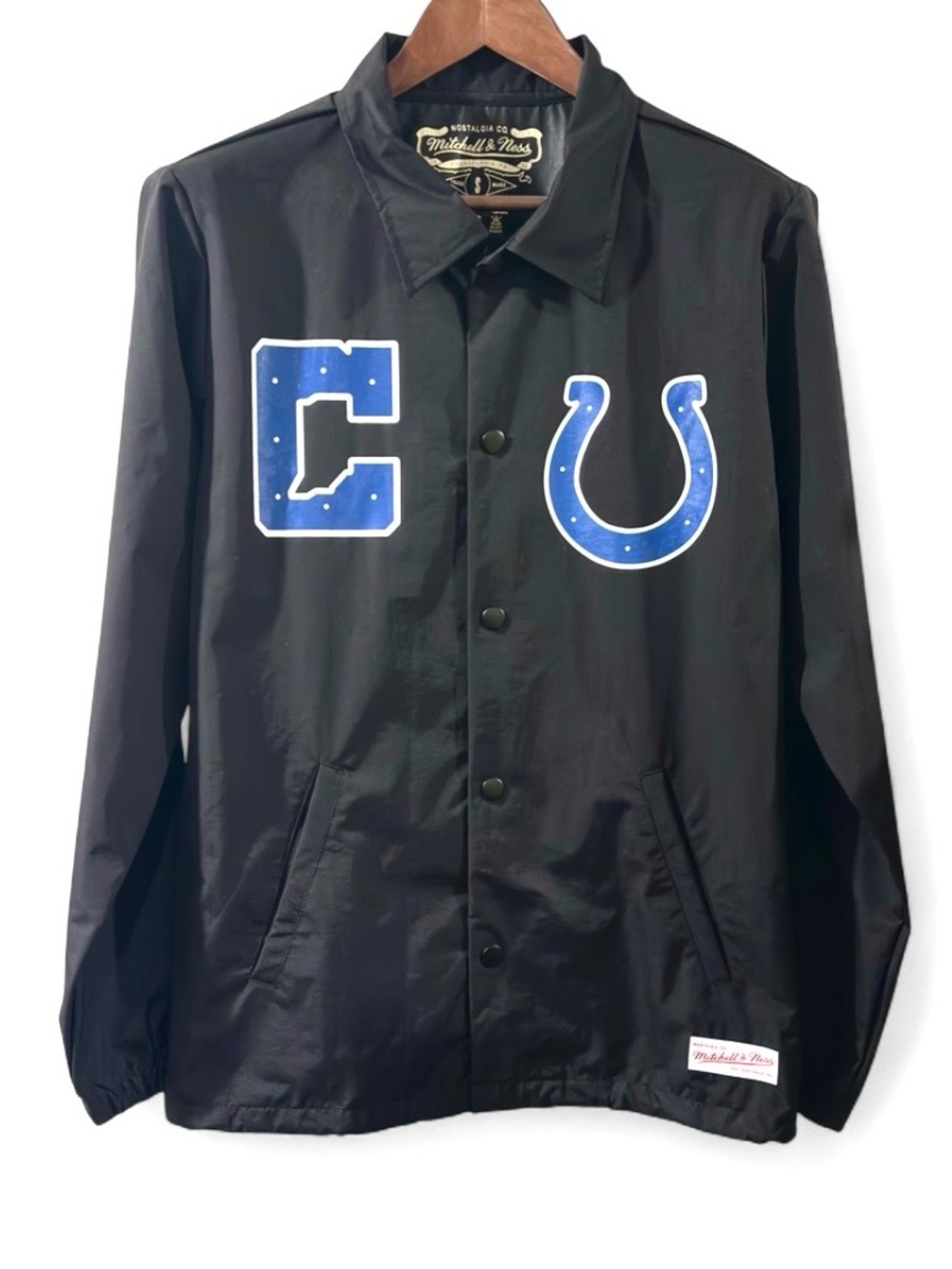 Mitchell & Ness NFL Indianapolis Colts Nylon Windbreaker Size Men’s Small (NWT)